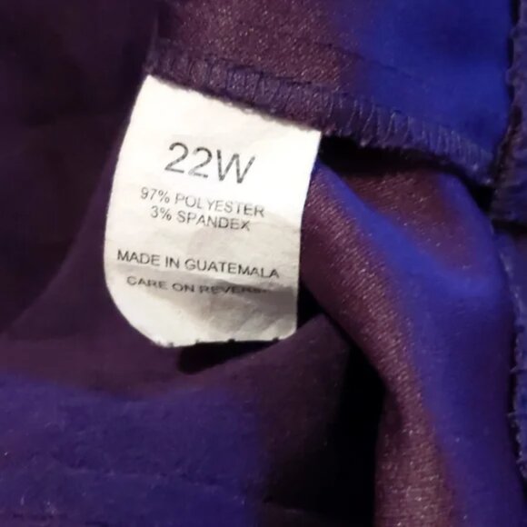 Briggs New York Zip Front Jacket size 22W purple - Picture 5 of 6